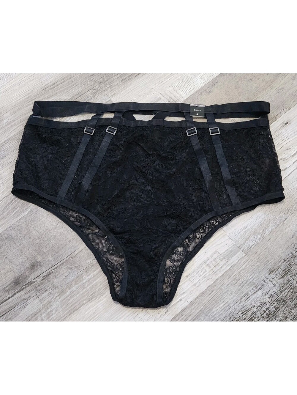 Torrid Curve Cheeky Lacy Black Panties Size 3 Plus Sexy